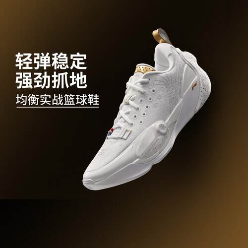 李宁正品韦德全城13男子轻弹缓震低帮防滑篮球专业比赛鞋ABAV017