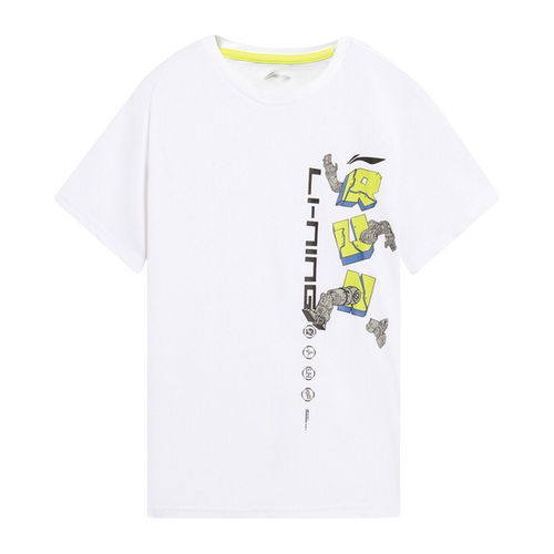 Lining/李宁正品男大童跑步运动休闲速干轻薄透气短袖T恤YTSS005