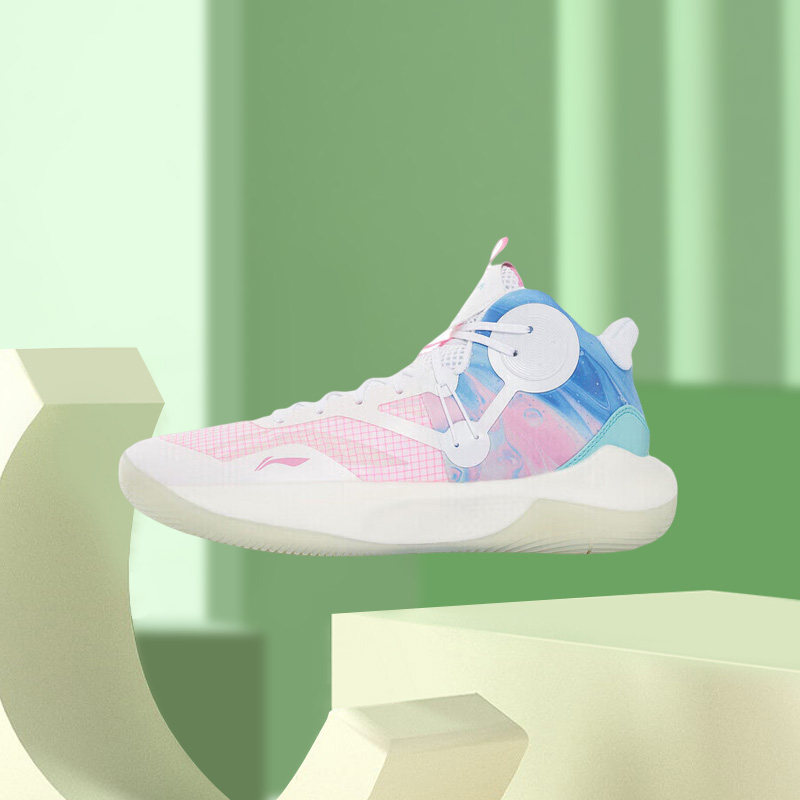 李宁正品男子篮球训练鞋系列轻速时尚休闲运动中帮ABAS107