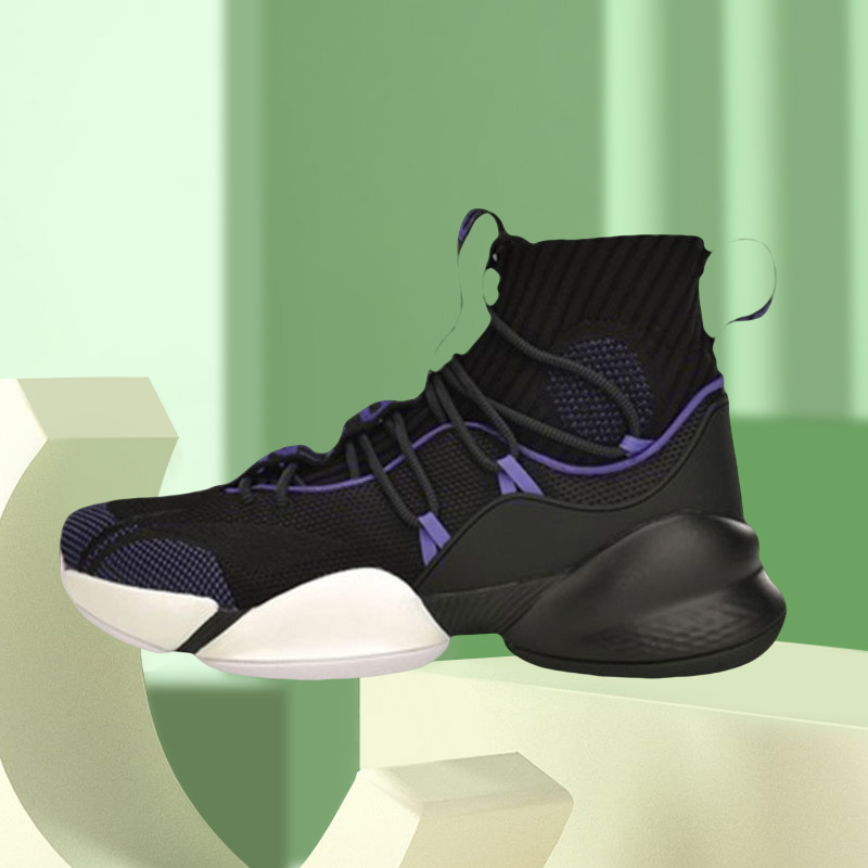 李宁篮球鞋男鞋空袭V5代季后赛精英版减震透气高帮运动鞋ABAP023