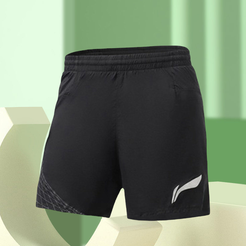 李宁正品新品跑步系列男子反光休闲运动专业短裤aksr317