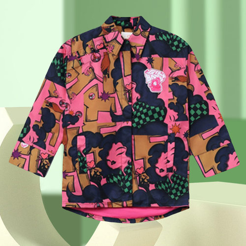 中国李宁反伍街头系列女新秋款国潮宽松运动休闲长袖外套 AFDR772