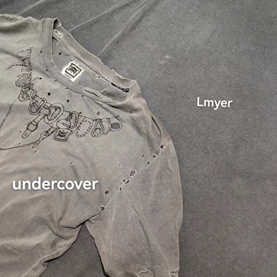 Undercove03ss短袖摇滚破坏T恤