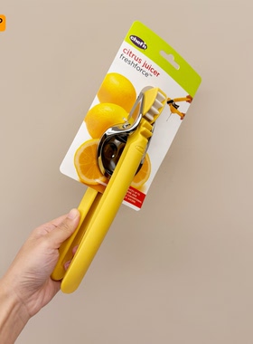 出美国手动榨汁器柠檬夹压汁器厨房水果榨汁工具便携式青柠榨汁器
