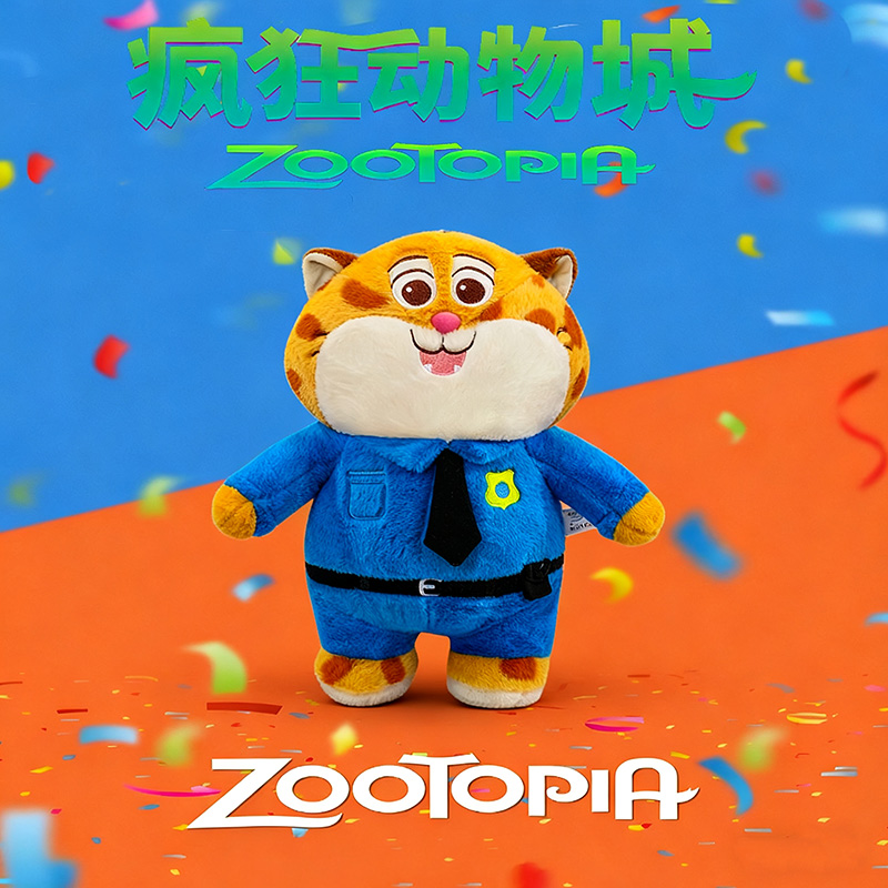 日本XZNCKU疯狂动物城豹警官公仔