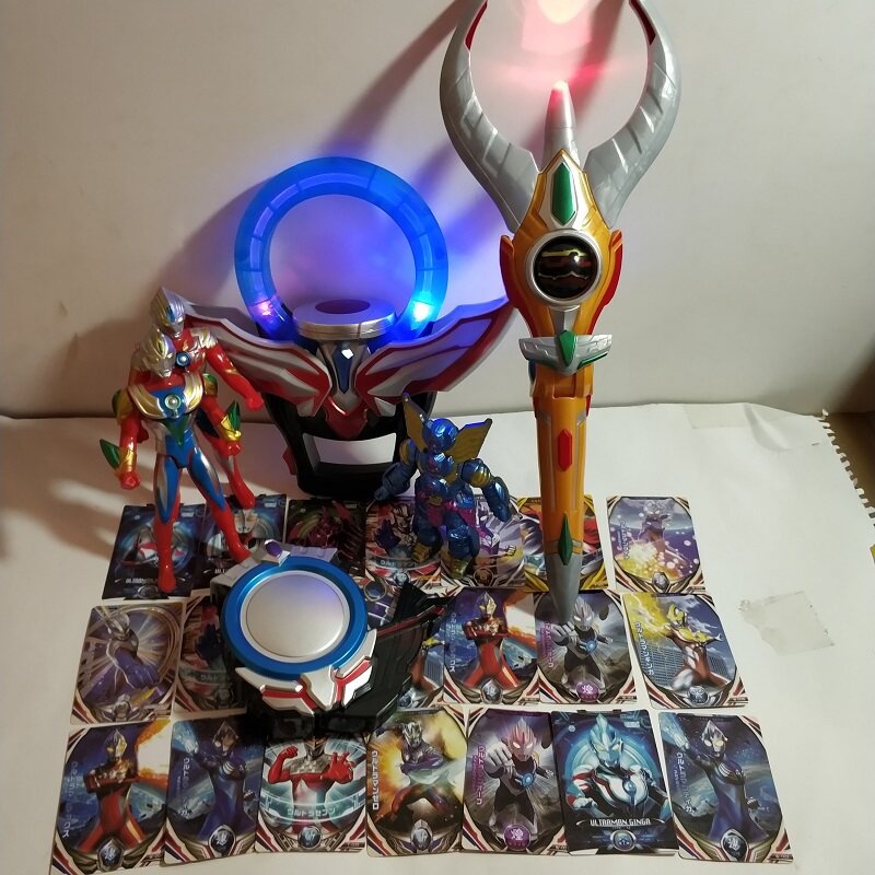 欧布奥特曼卡片收纳盒武器长矛召唤器光明之环圆环变身器新品玩具