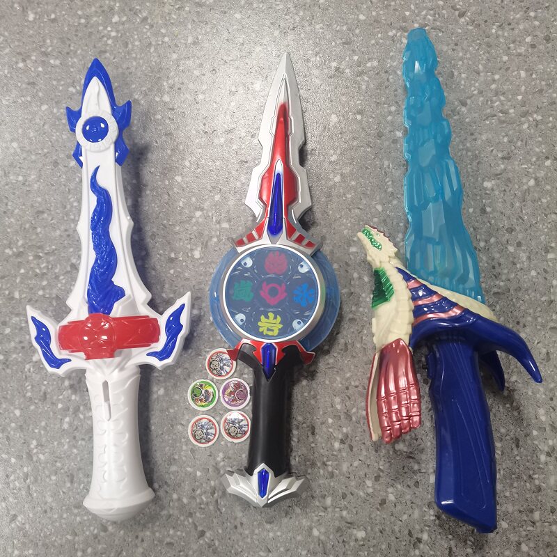 银河维克特利奥特曼谢帕顿剑声光欧布圣剑变身器晶片泰迦之剑玩具