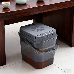 茶桶废水桶高级茶渣桶茶桌排水桶茶具桶接水桶茶台泡茶专用垃圾桶