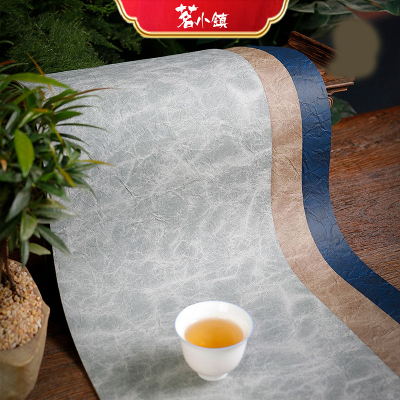 日式仿皮茶席干泡杯垫 双面双色防水桌旗 简约茶盘布禅意茶道配件