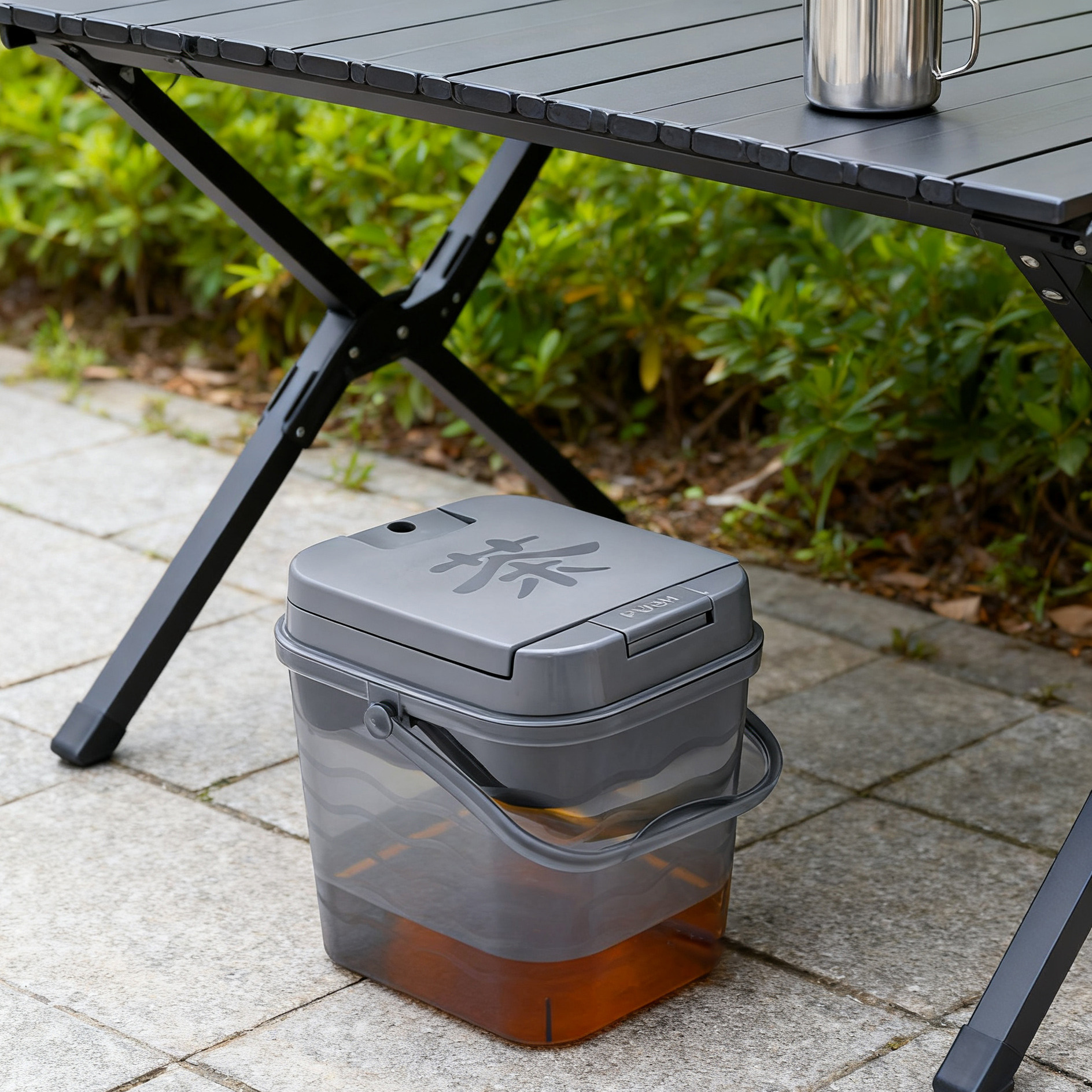 茶渣茶桶茶废水接桶茶桌