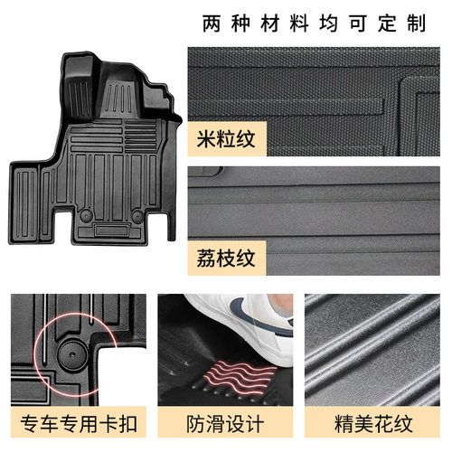 TPE脚垫适用于日产赛瑞纳SERENA C27 C26右舵驾汽车脚垫3D防水