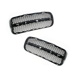 适用大众途锐03 06前保险杠杠网格栅雾灯框进气格栅通风网下网专