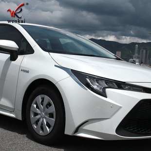 适用于丰田21款卡罗拉Touring改装前大灯眉 大灯专车电镀装饰亮条