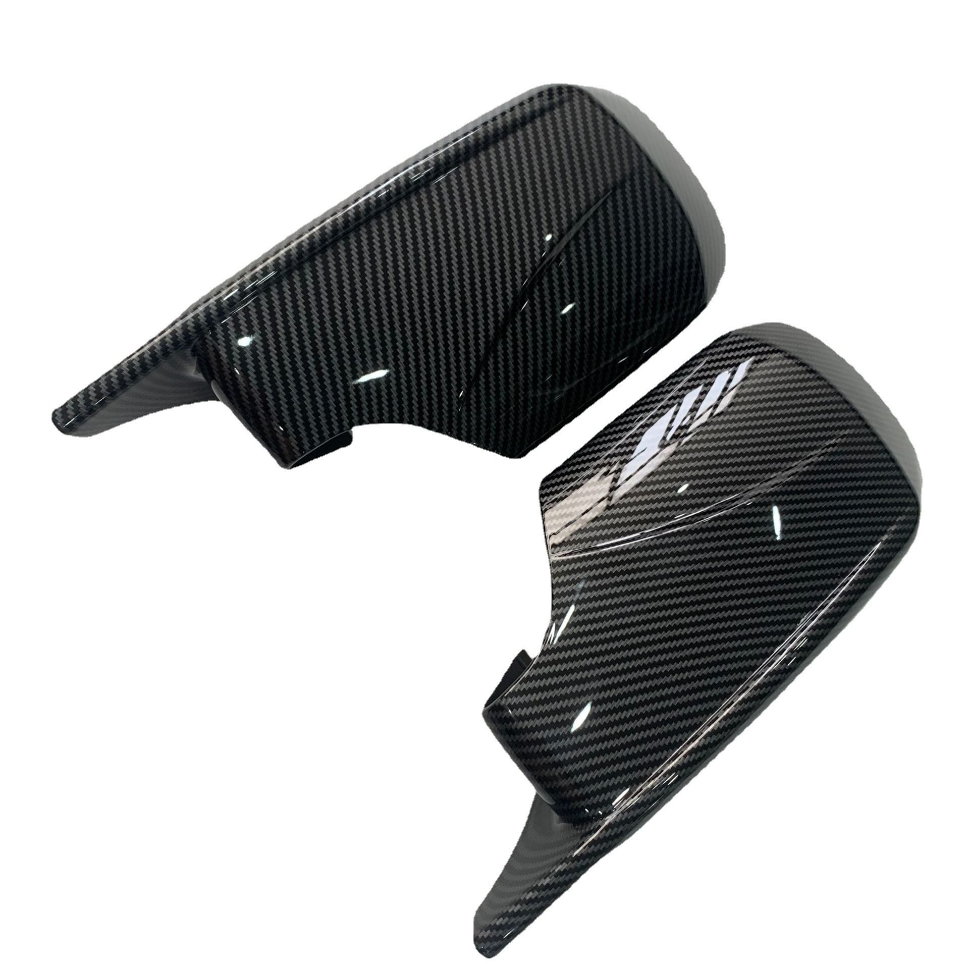 适用宝马3系5系E46E39 98-05M4款碳纹水转印倒车镜后视镜牛角镜壳