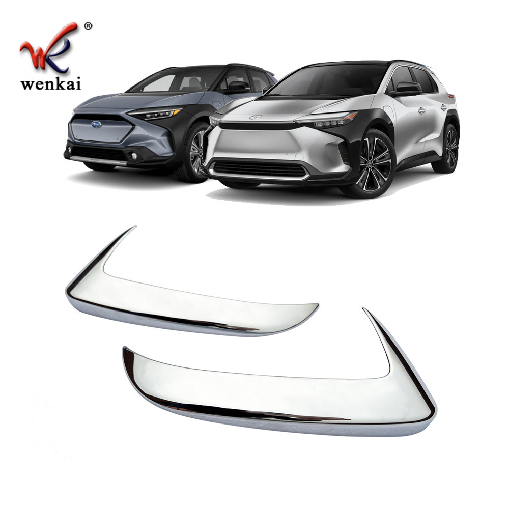 适用于丰田22款bZ4X改装后视镜电镀装饰亮条 斯巴鲁Solterra专车