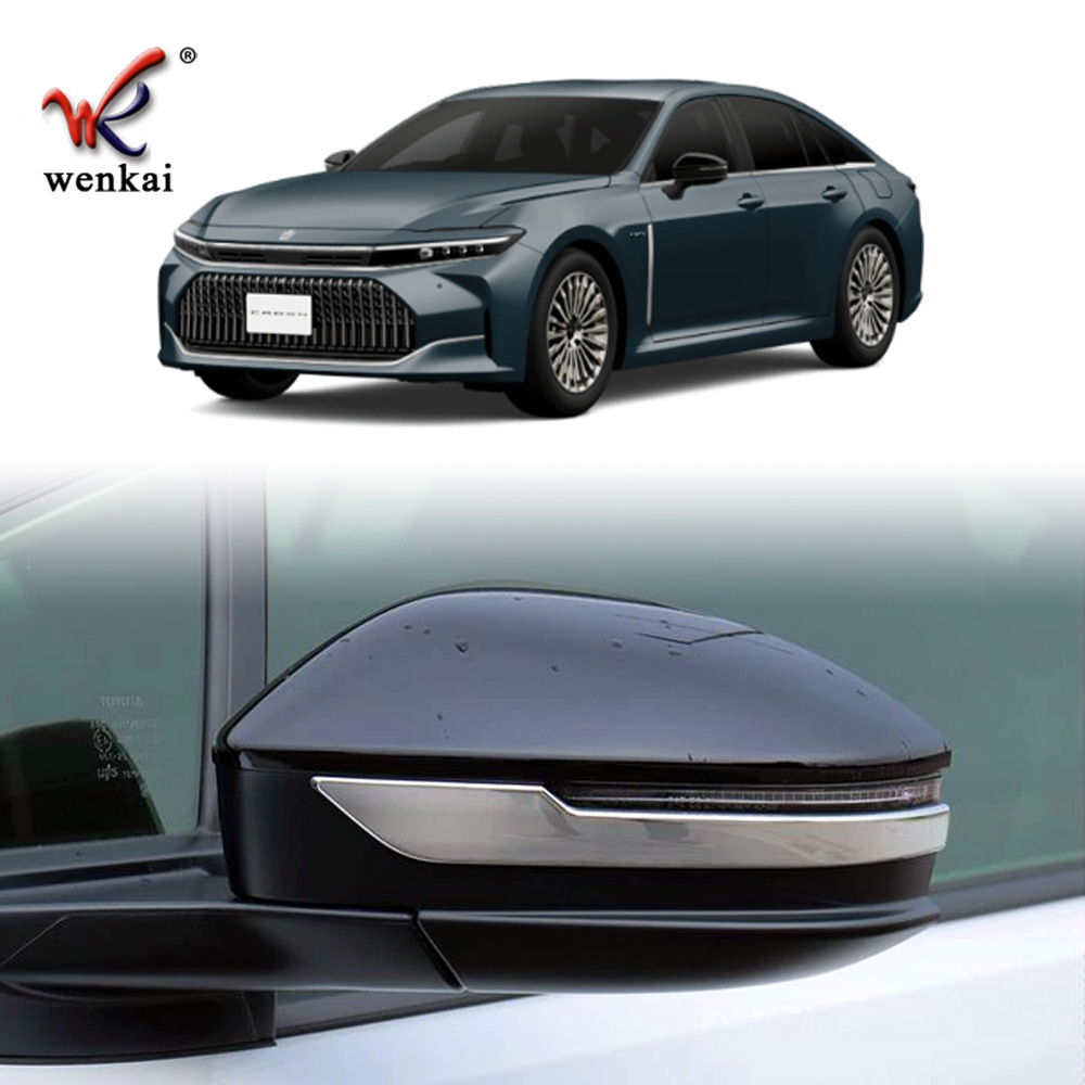 适用于24款丰田皇冠Crown Sedan改装倒车后视镜防撞电镀装饰亮条