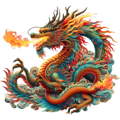 霸气龙和凤凰贴纸浴室卫生间玻璃门室内墙面装饰贴画防水自粘贴