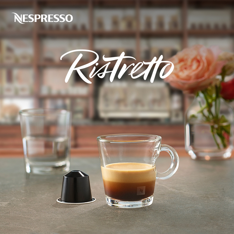 NESPRESSO雀巢胶囊咖啡 芮斯崔朵 瑞士进口意式浓缩黑咖啡10颗装