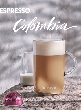NESPRESSO奈斯派索胶囊咖啡 Vertuo哥伦比亚浓缩黑咖啡浅烘10颗装