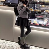 韩版 女童时尚 洋气百褶裙2025秋冬新款 儿童百搭压褶学院风半身裙潮