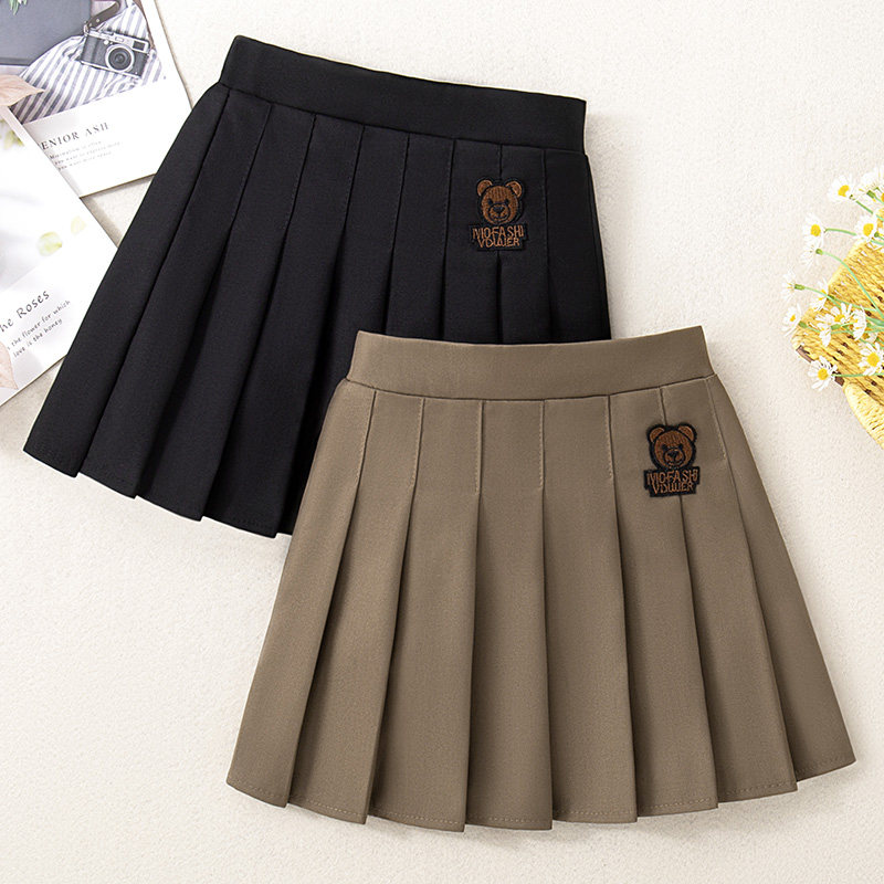 女童半身裙裤百褶裙春秋儿童裙子