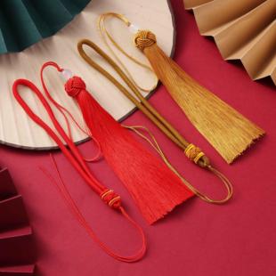 流苏穗子15cm菠萝帽吊穗手工编织中国风饰品配件团扇汽车装饰挂件