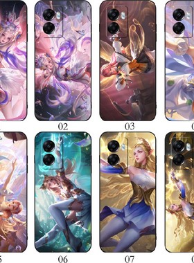 王者荣耀艾琳 适用 vivo S10 Pro/Z6x/T1x/Y53s/Y11/iQOO Z8x/Z7x/Y71t/U5e/U5x/realme Q5i/Q3i/手机壳