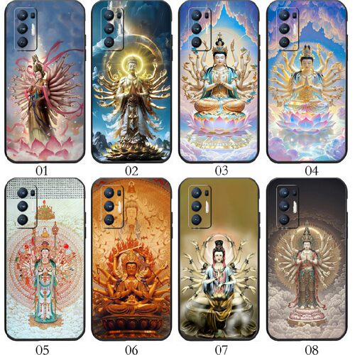 千手观音 适用 iQOO Z6/Z1/5 SE/Z5/Neo3/pro/Z3/Neo 5S/U1/U1x/U3x/Z1x/小米10S/10至尊/realme x7手机壳