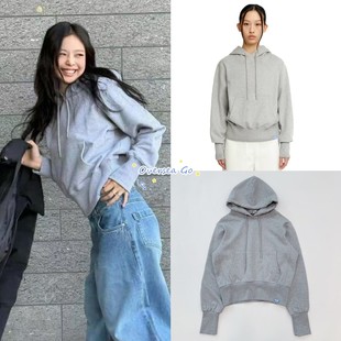 现货 ERA 金智妮jennie同款 韩国小众简约宽松休闲连帽卫衣外套女