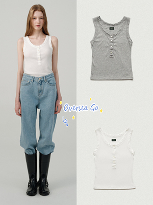 纯色Thebarnnet吊带背心简约