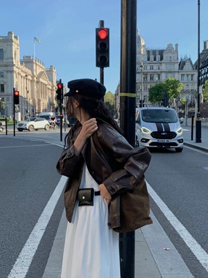 机车服夹克外套overtake复古