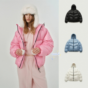 现货 the barnnet 八奶冬季新款 纯色连帽双面穿鹅绒羽绒服外套