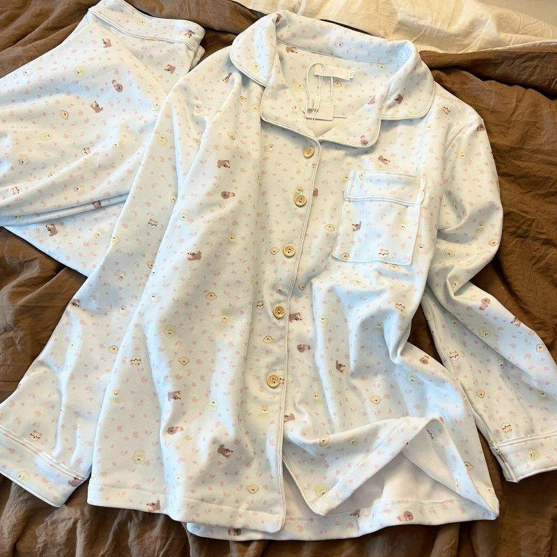 睡衣女士春秋季长袖纯棉可爱卡通网红ins甜美少女休闲家居服套装,女士内衣/男士内衣/家居服,睡衣/家居服套装,淘宝优惠券,粉丝福利购,淘宝优惠卷