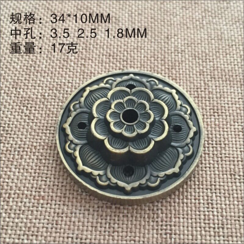 多孔线香插家用莲花小香托居家室内九孔檀香薰炉便携仿古铜线香炉