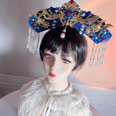 诗兰诺一硬布底甄嬛华妃古装旗头