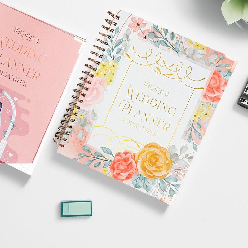 跨境wedding planner婚礼计划本烂漫高颜值线圈本订婚