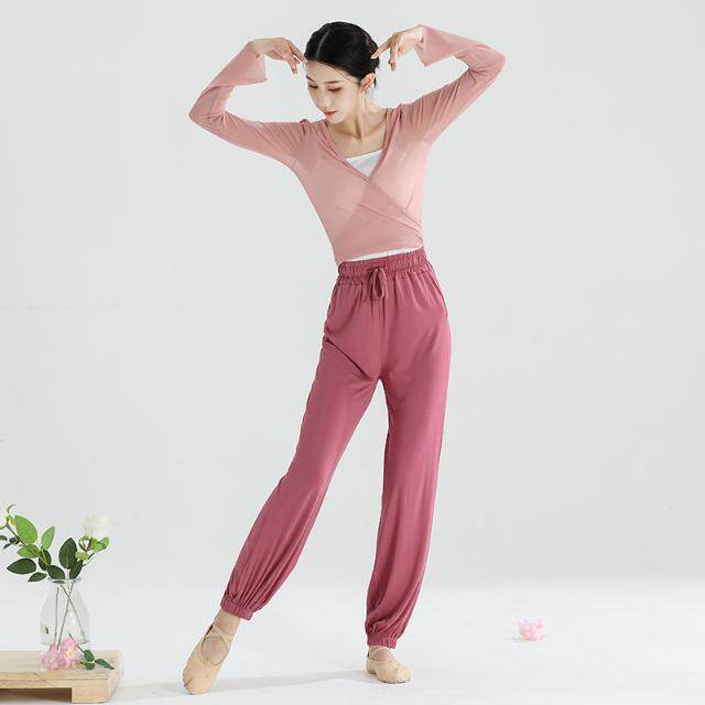 舞蹈裤女灯笼裤宽松束脚