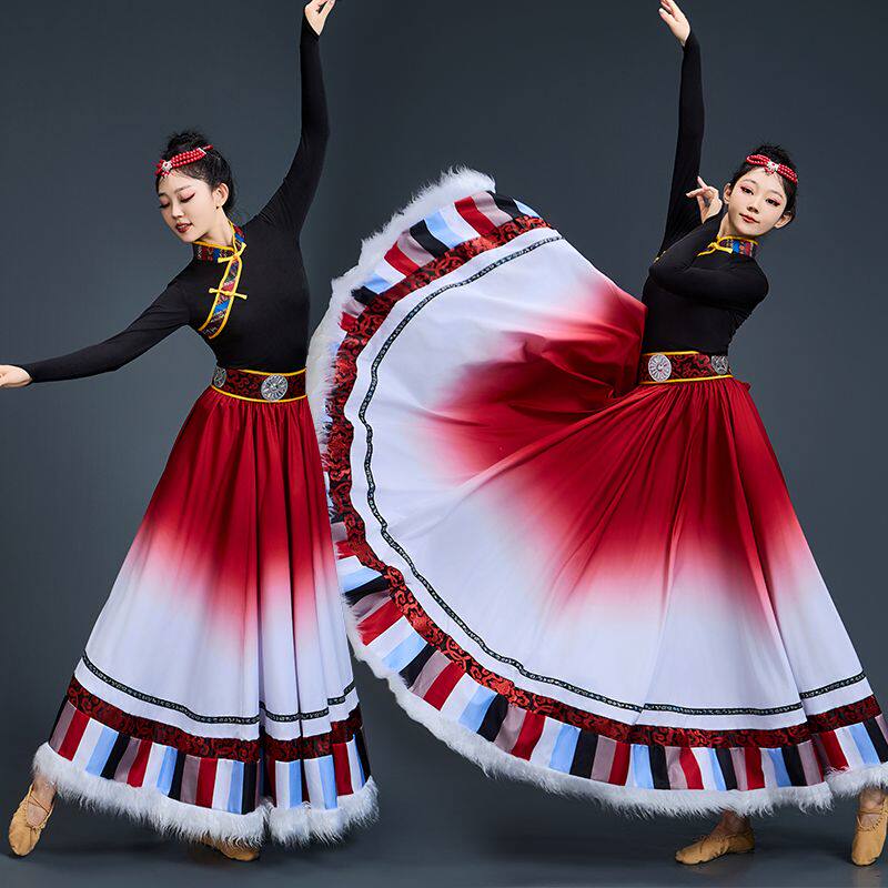 藏族新款舞蹈演出服装艺