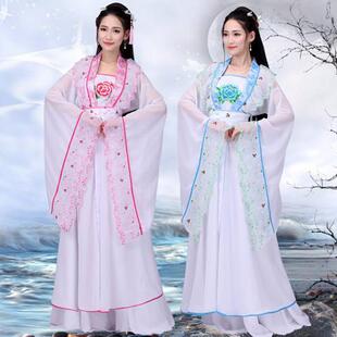 古装雪纺薄纱仙女唐朝古代汉服古典舞蹈襦裙夏秋公主贵妃唐装女装