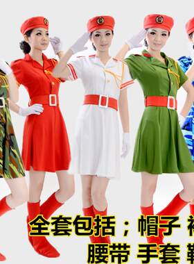 军鼓迷彩裙女兵服装广场