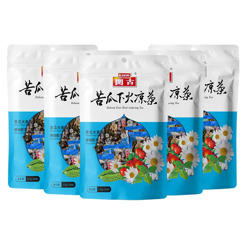 开古苦瓜八宝凉茶薄荷菊花甘草花草茶5大袋共50小包秋秋冬季茶饮,茶,组合型花茶,淘宝优惠券,粉丝福利购,淘宝优惠卷