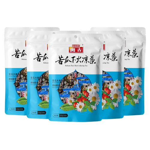 开古苦瓜八宝凉茶薄荷菊花甘草花草茶5大袋共50小包秋秋冬季茶饮 - 封面