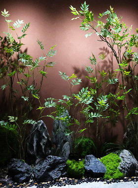 高端仿真马醉木橱窗造景植物室内仿生绿植装饰树大型假树简约景观