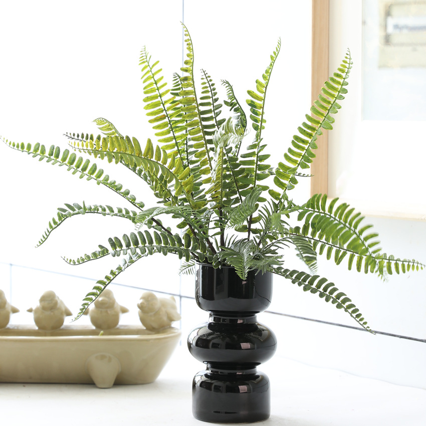 仿真绿植蕨类植物家居装饰橱窗布置波斯叶蕨叶塑料草插花配材绿植