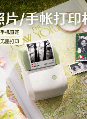 精臣B1Pro高清版照片打印机300dpi家用小型动漫二次元相片手帐小卡图片简笔画手账贴纸家用手持ins图像打印机