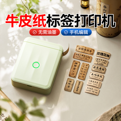精臣D110牛皮纸标签打印机