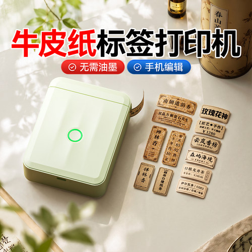 精臣D110牛皮纸标签打印机