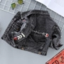 2 trẻ em quần áo denim bé trai mùa thu 3 trẻ em denim mùa xuân và áo khoác phong cách mùa thu 4 bé giản dị phần mỏng thủy triều 6 - Áo khoác shop quần áo trẻ em