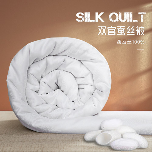 蚕丝被儿童四季通用春秋被