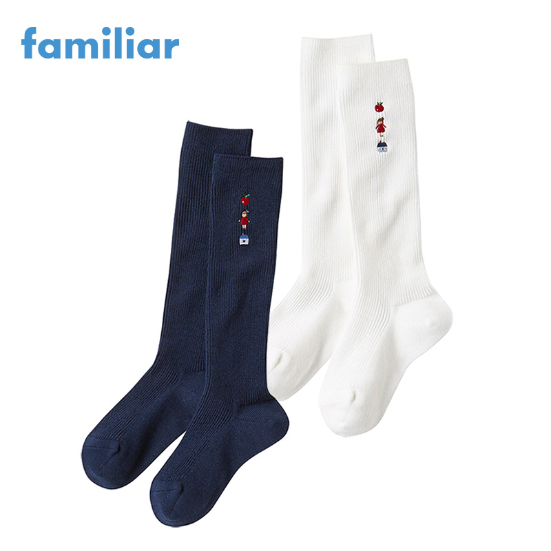 familiar华蜜丽日本制造手工螺纹刺绣长筒袜 560117|msdalam kategori Kanak-kanak/Bayi/Keluarga dipasang, sarung kaki kanak-kanak (0-16 tahun) - dari Buy2taobao.com untuk memberikan perkhidmatan ejen Taobao profesional membeli